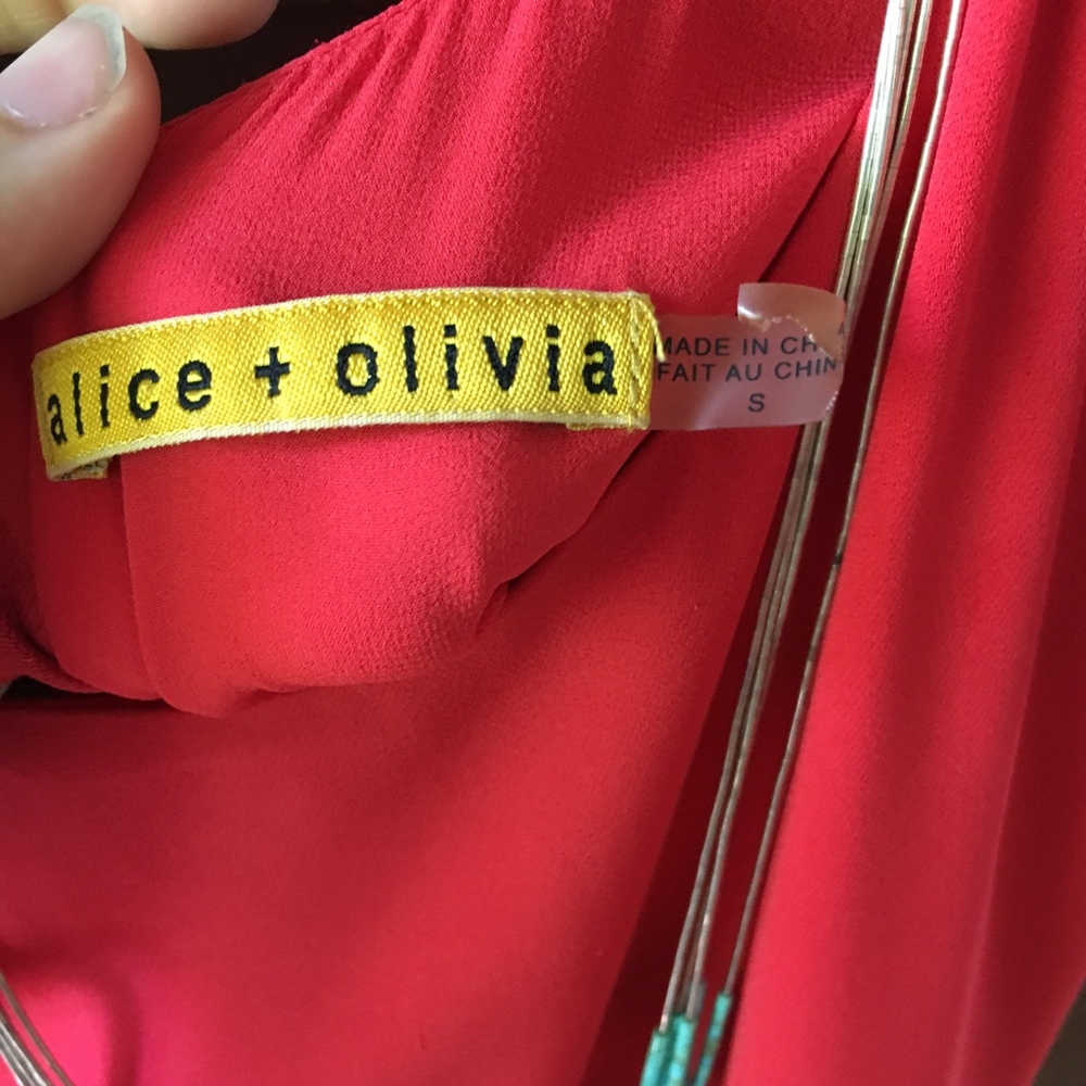 Alice + Olivia Stretch Silk Open Ba… - Picture 8 of 8